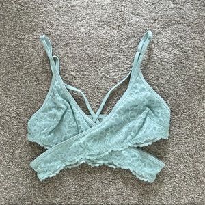 Blue PINK Lace Bralette